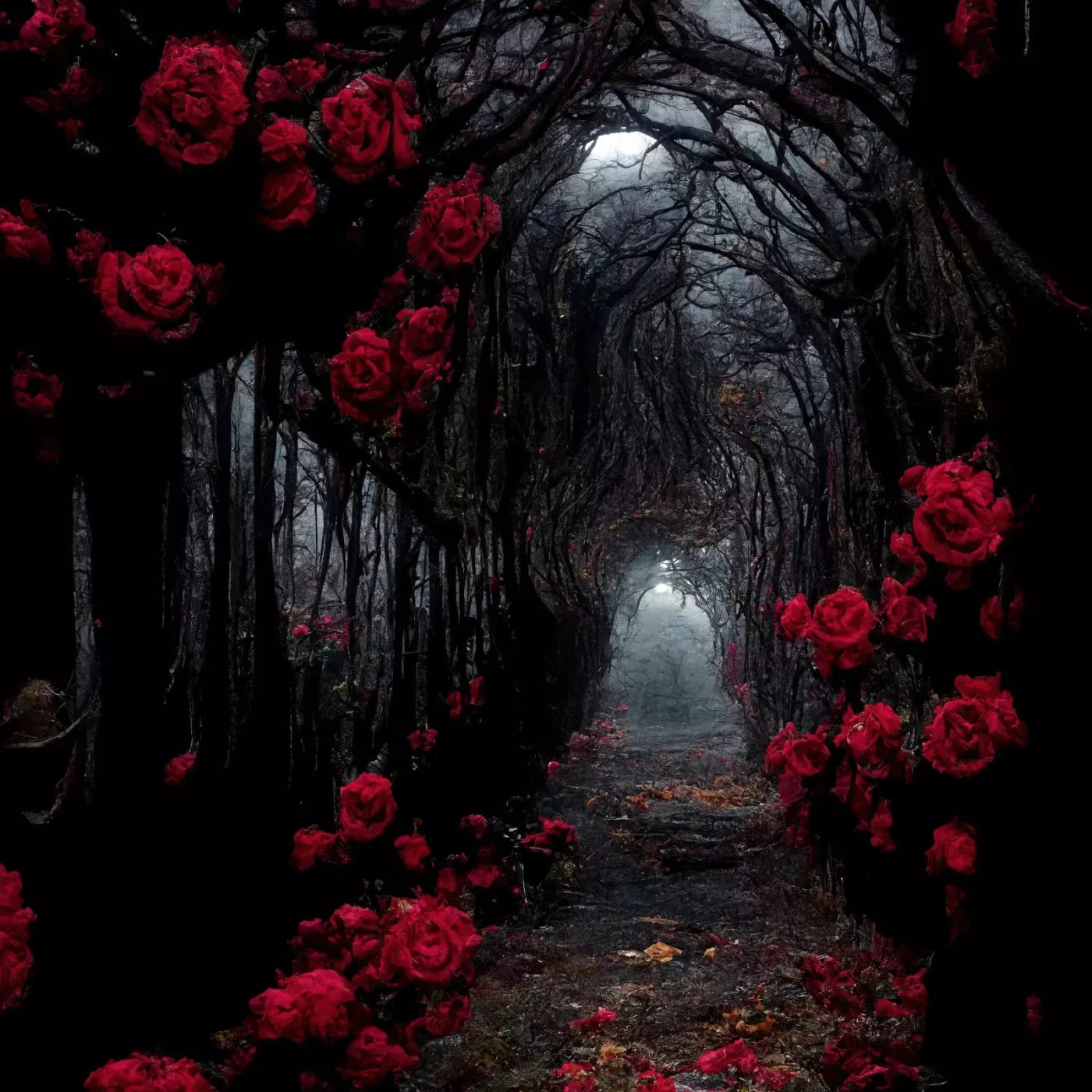 Dark Tunnel 8X8 Fleece ( 96 X Inch ) Backdrop