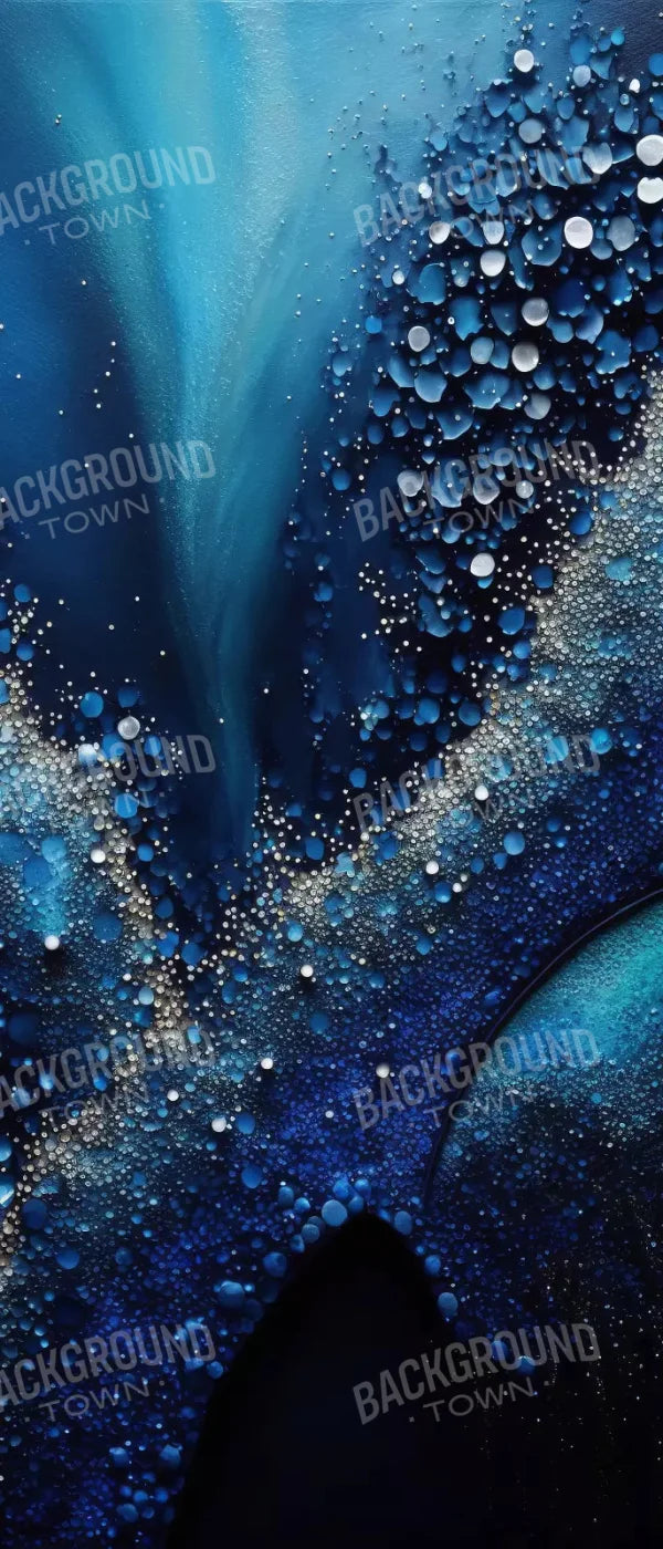 Deep Sparkle Abstract In Blue 5X12 Ultracloth For Westcott X-Drop ( 60 X 144 Inch ) Backdrop