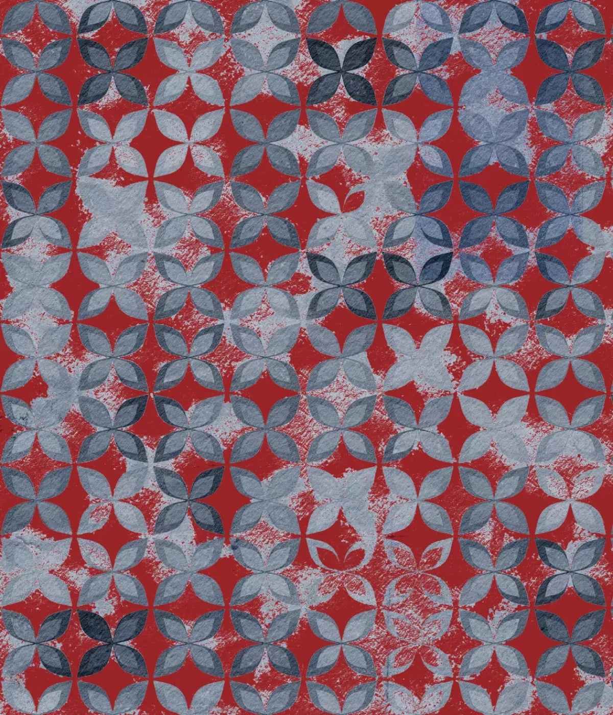 Denim Floral 10X12 Ultracloth ( 120 X 144 Inch ) Backdrop