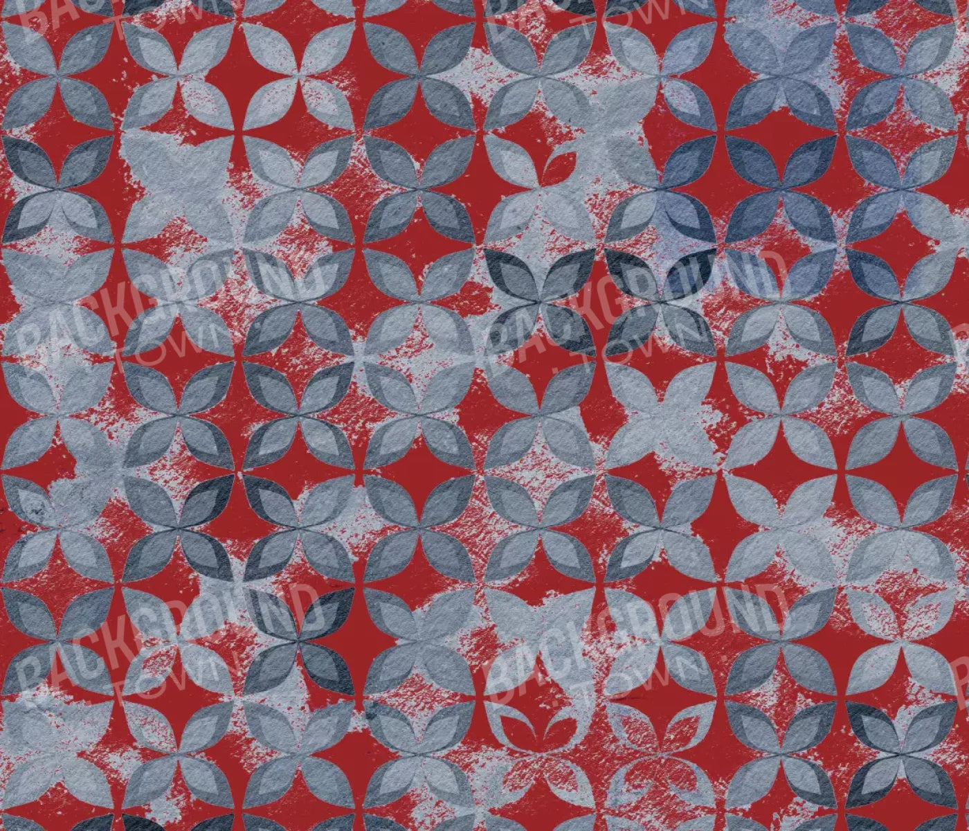 Denim Floral 12X10 Ultracloth ( 144 X 120 Inch ) Backdrop