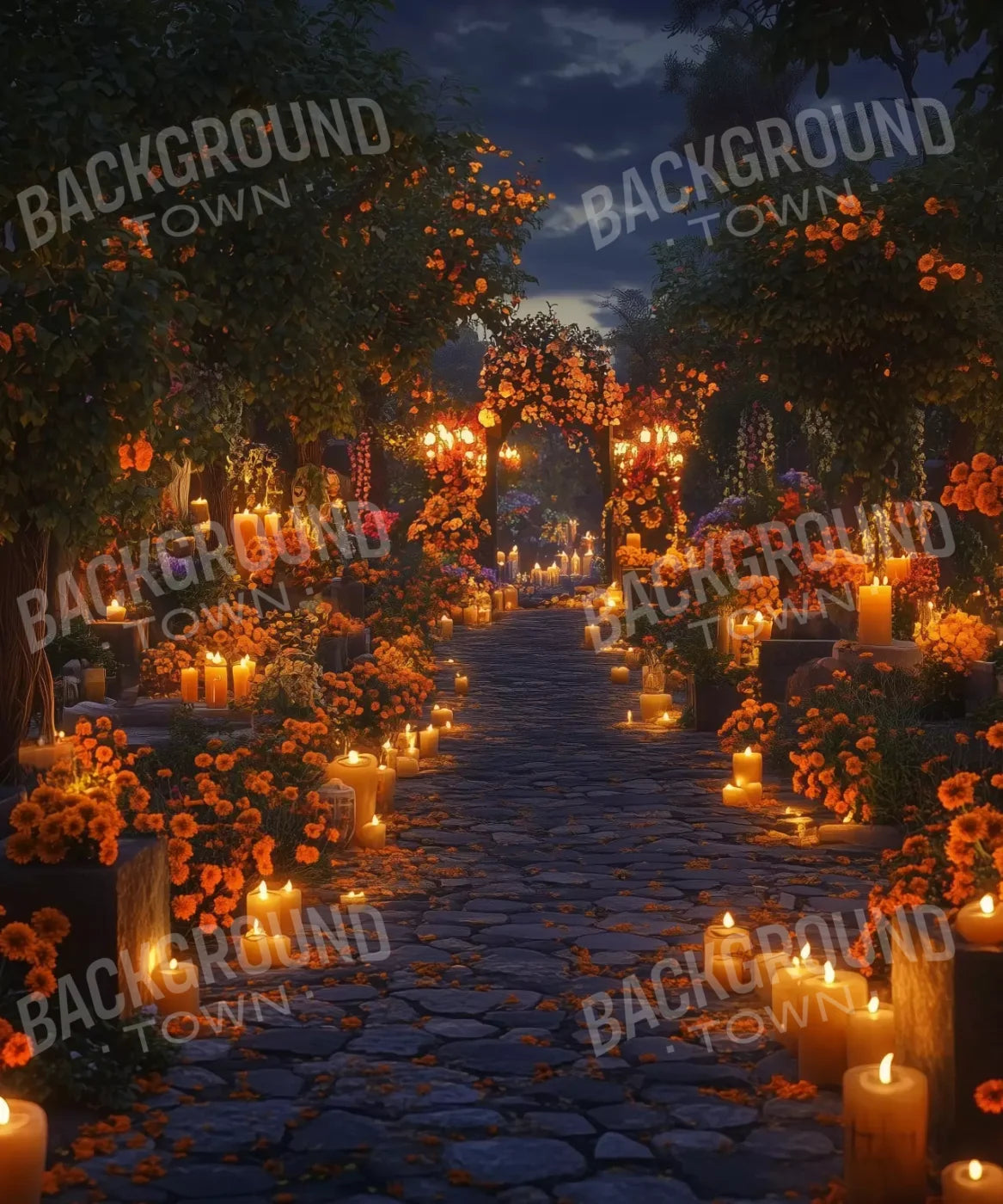 Dia De Los Muertos I 10’X12’ Ultracloth (120 X 144 Inch) Backdrop