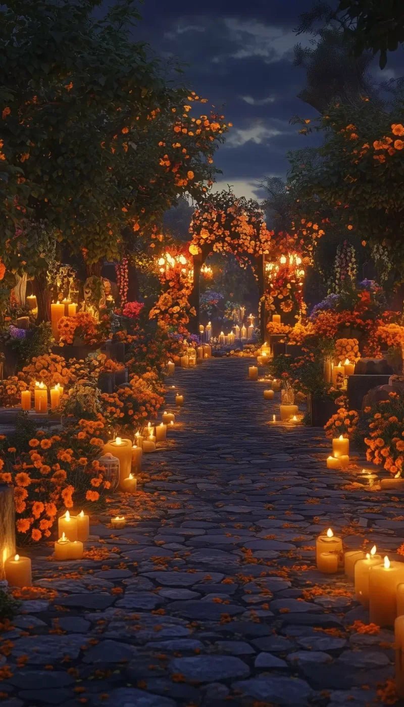 Dia De Los Muertos I 8’X14’ Ultracloth (96 X 168 Inch) Backdrop