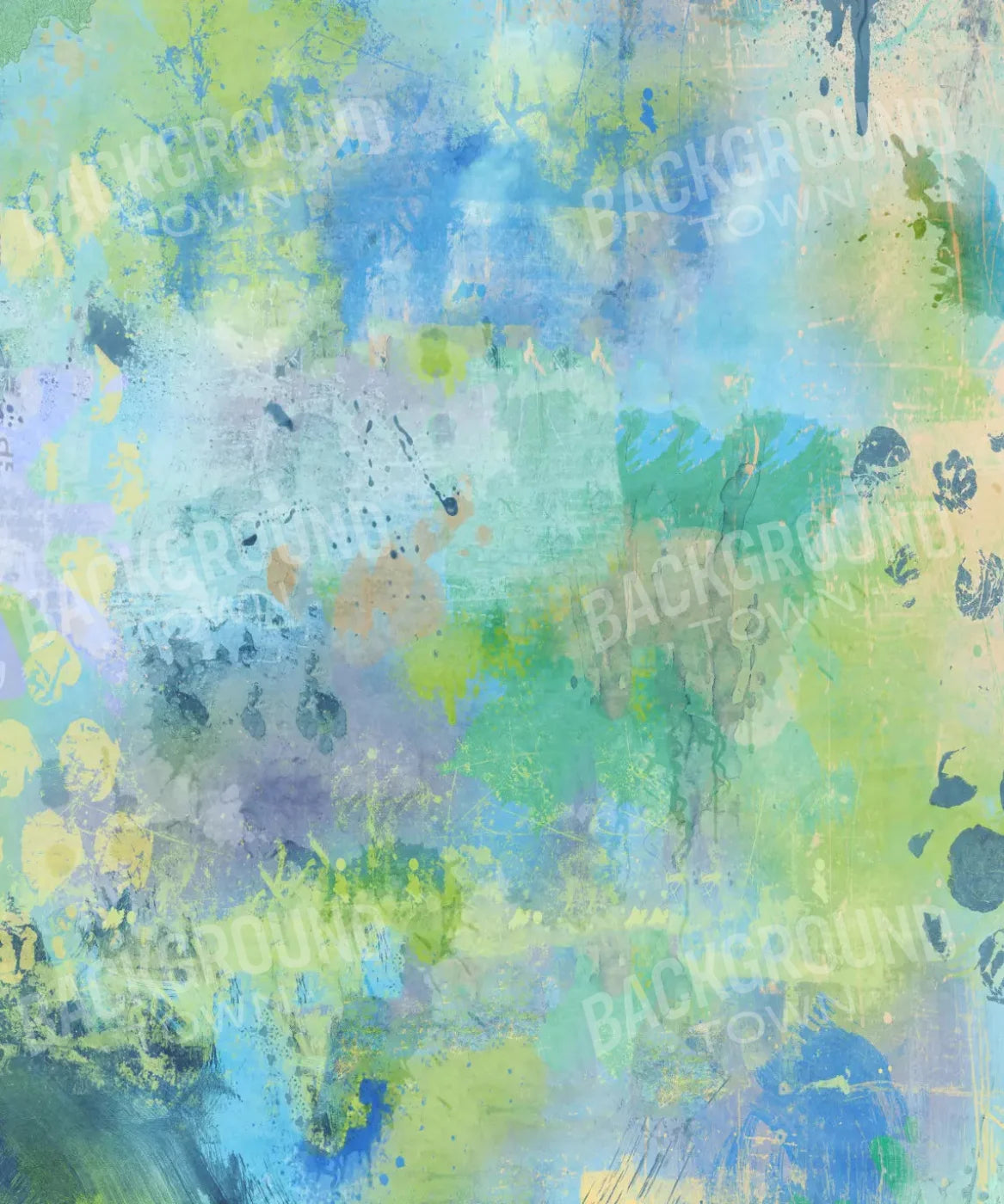 Green and Blue Painted Backdrop for Photography Backdrop for Photography