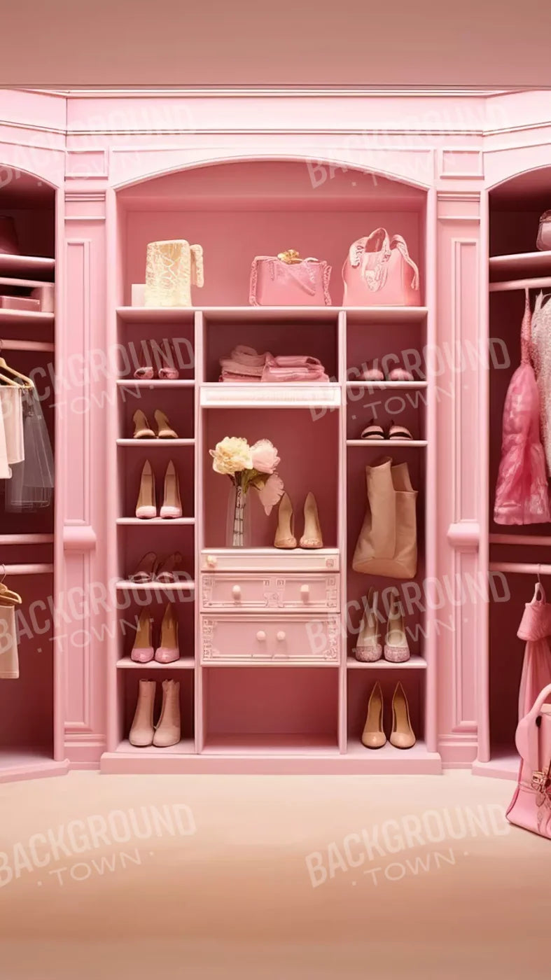 Doll House Closet 8X14 Ultracloth ( 96 X 168 Inch ) Backdrop