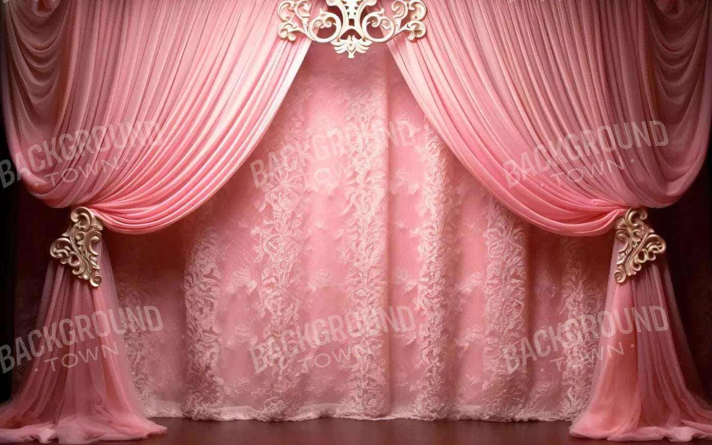 Doll House Curtains 14X9 Ultracloth ( 168 X 108 Inch ) Backdrop