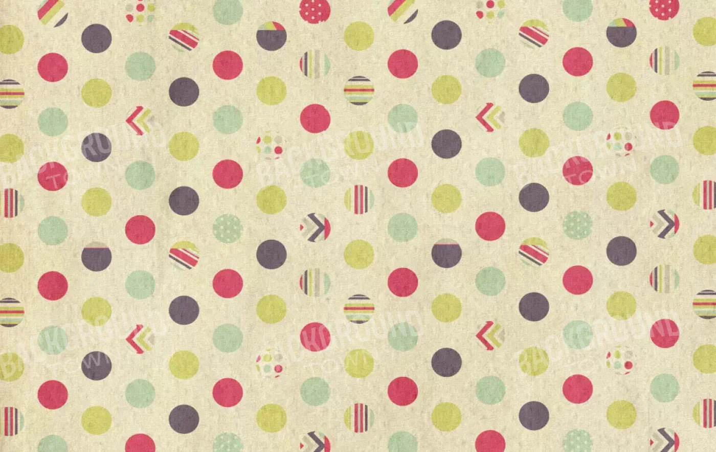 Dot The Halls 16X10 Ultracloth ( 192 X 120 Inch ) Backdrop