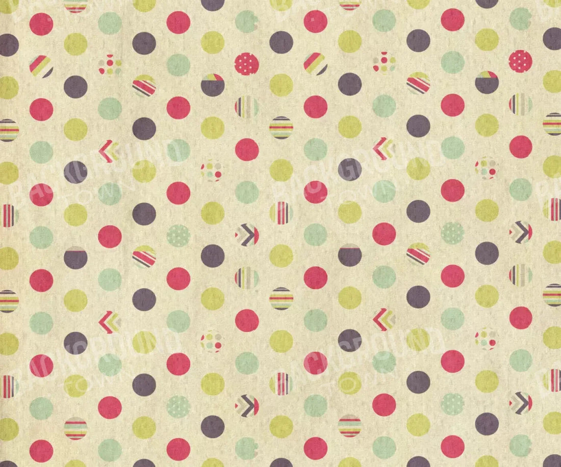 Dot The Halls 5X42 Fleece ( 60 X 50 Inch ) Backdrop