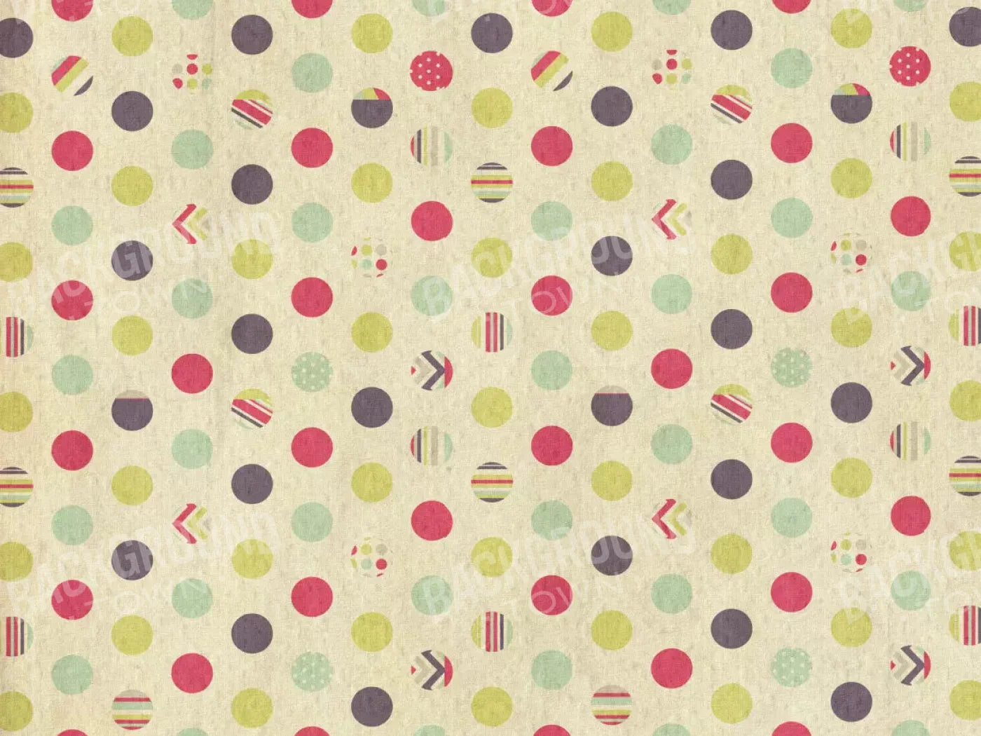 Dot The Halls 68X5 Fleece ( 80 X 60 Inch ) Backdrop