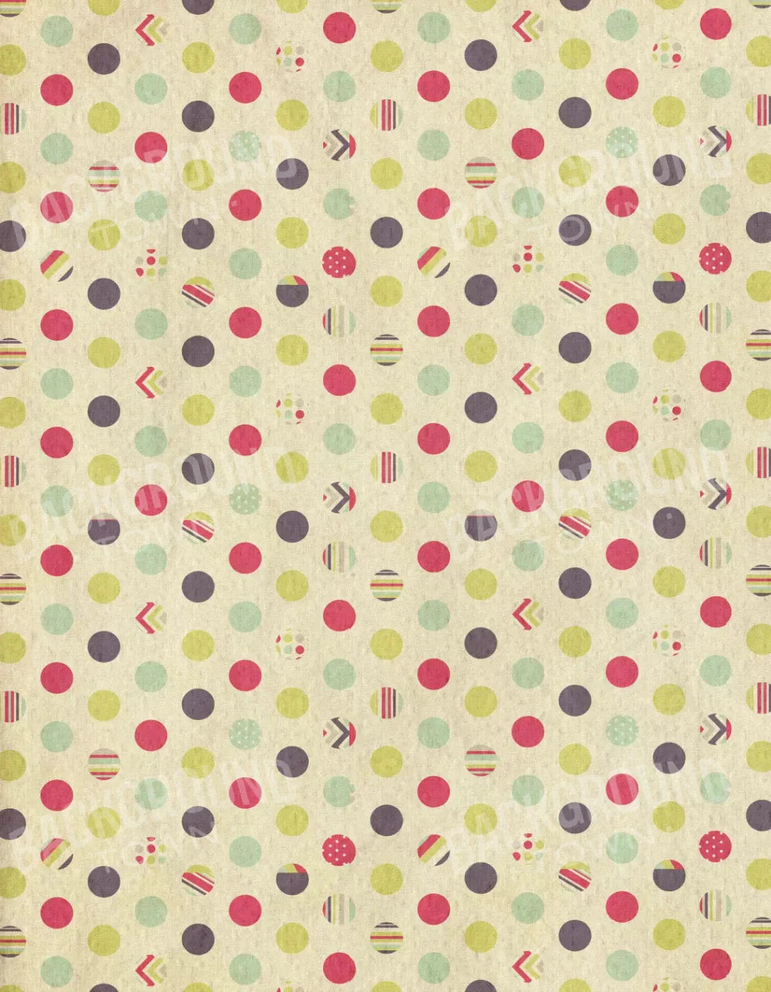 Dot The Halls 6X8 Fleece ( 72 X 96 Inch ) Backdrop