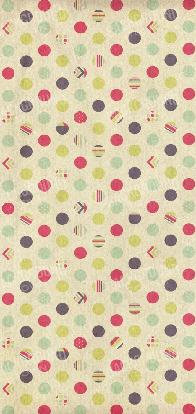 Dot The Halls 8X16 Ultracloth ( 96 X 192 Inch ) Backdrop