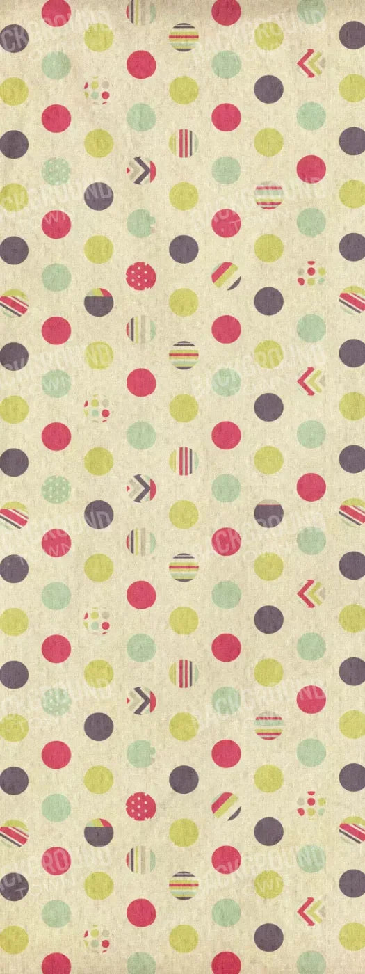 Dot The Halls 8X20 Ultracloth ( 96 X 240 Inch ) Backdrop