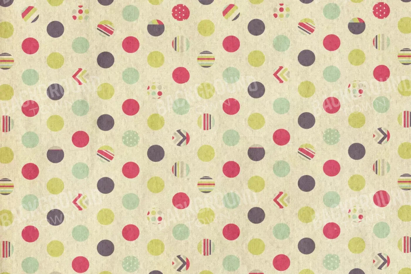 Dot The Halls 8X5 Ultracloth ( 96 X 60 Inch ) Backdrop