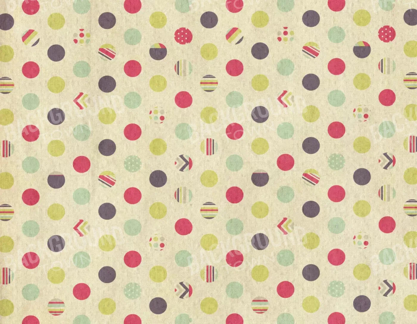 Dot The Halls 8X6 Fleece ( 96 X 72 Inch ) Backdrop