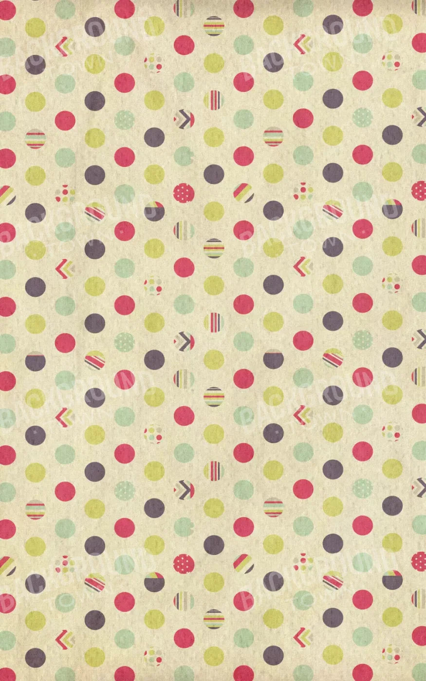 Dot The Halls 9X14 Ultracloth ( 108 X 168 Inch ) Backdrop