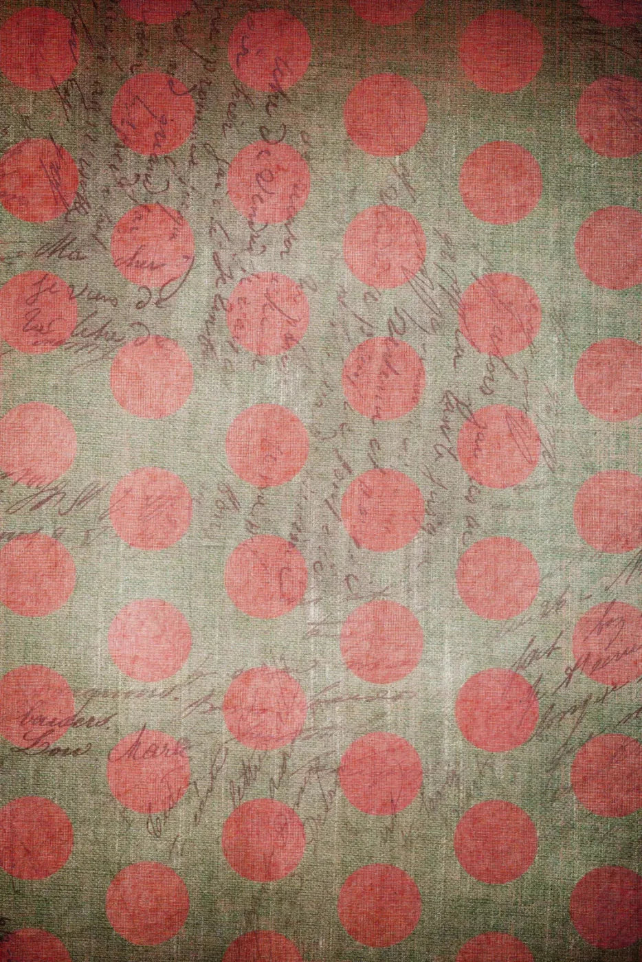 Dotty Coral Red Backdrop