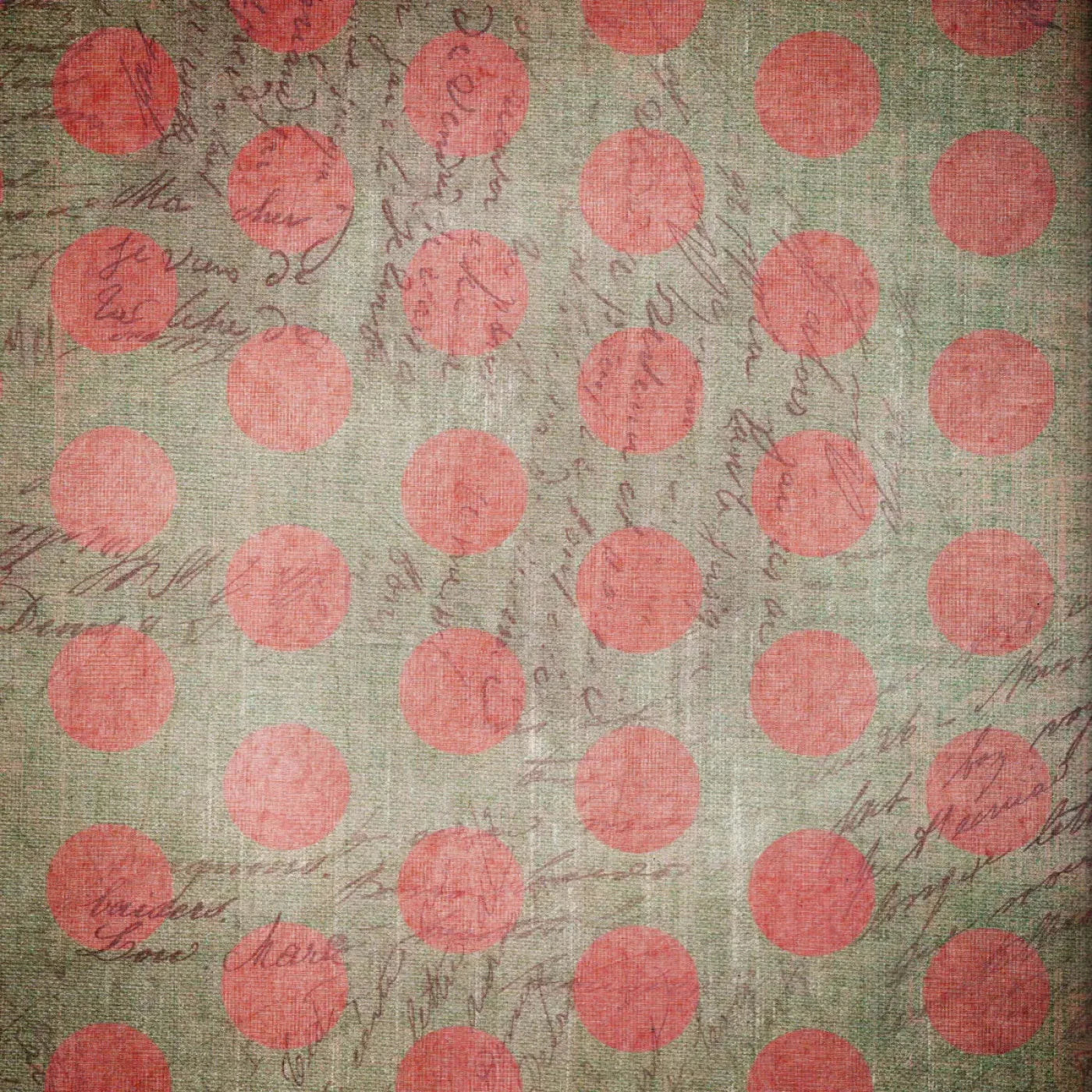 Dotty Coral Red Backdrop