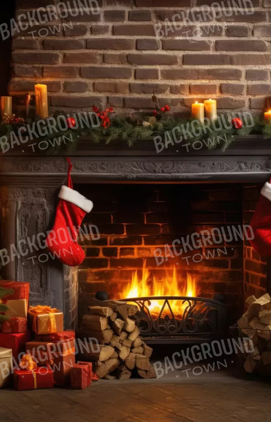 Down Through The Chimney Ii 9’X14’ Ultracloth (108 X 168 Inch) Backdrop