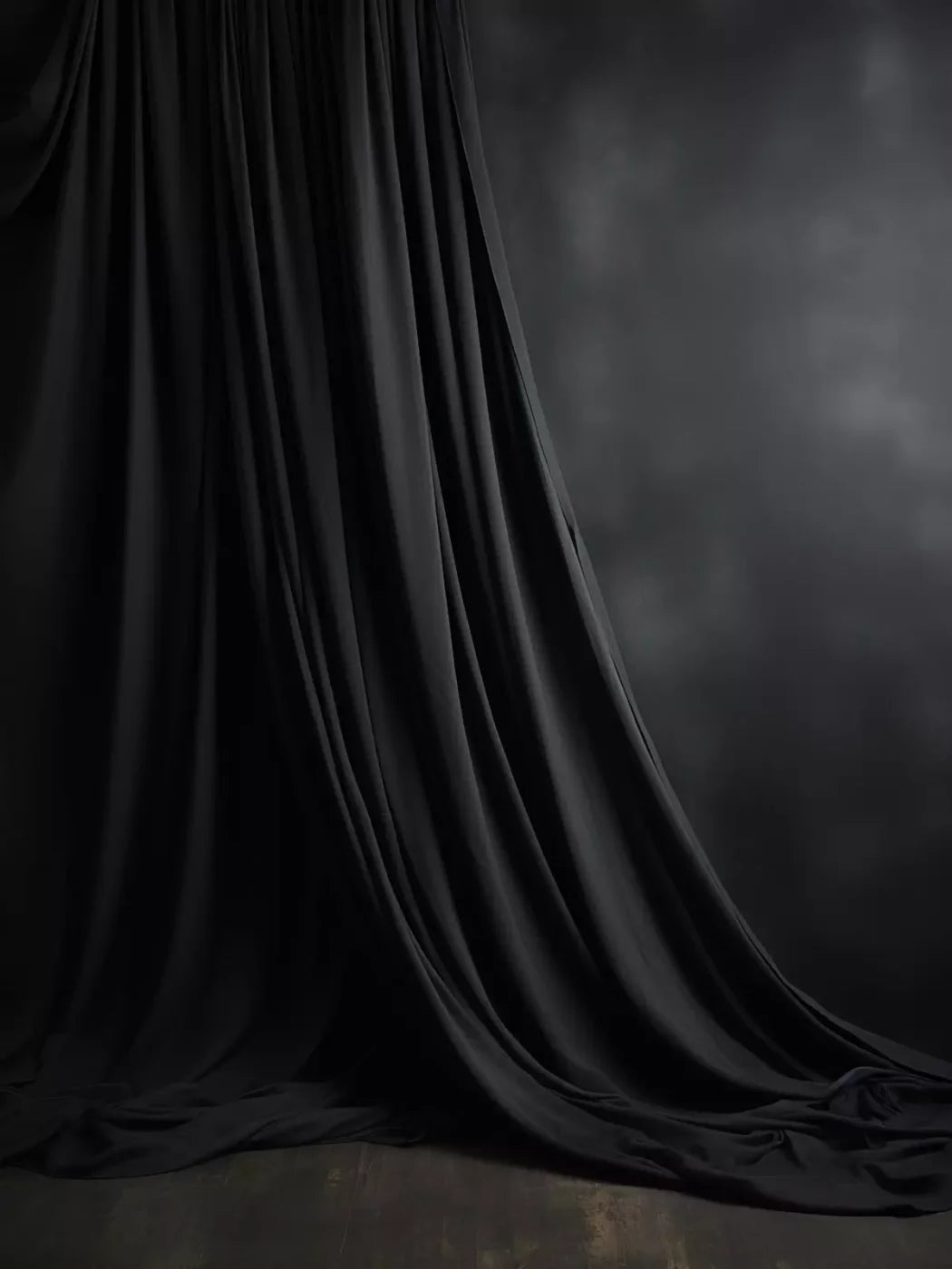 Draping Grey 6X8 Fleece ( 72 X 96 Inch ) Backdrop