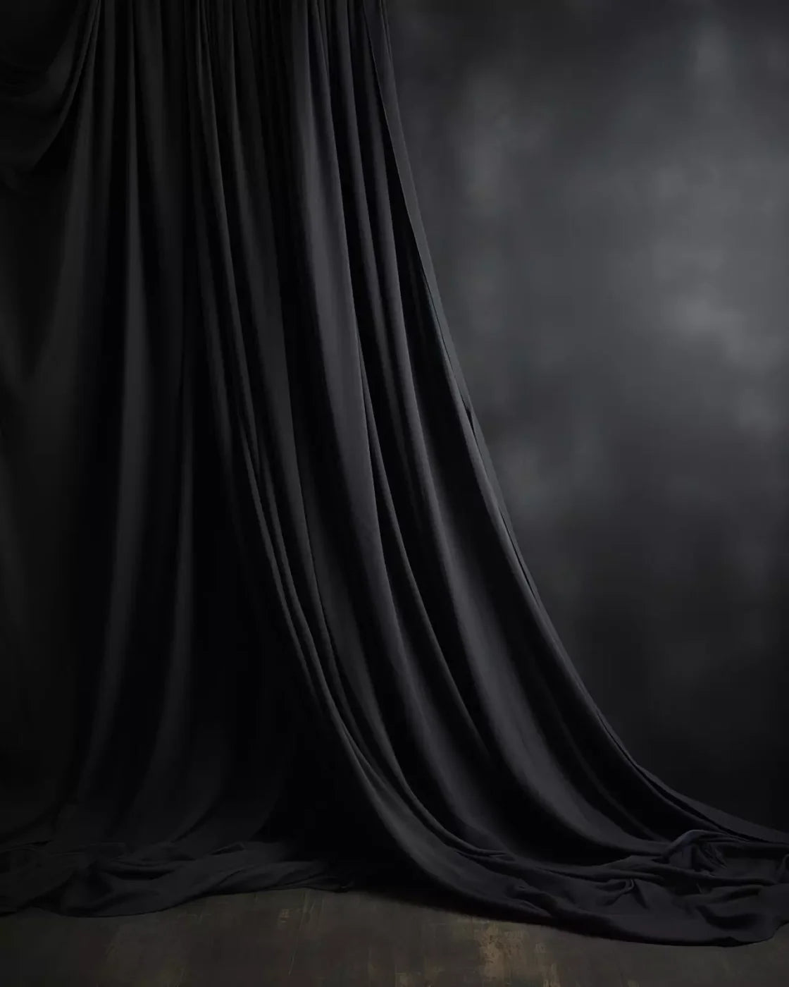 Draping Grey 8X10 Fleece ( 96 X 120 Inch ) Backdrop