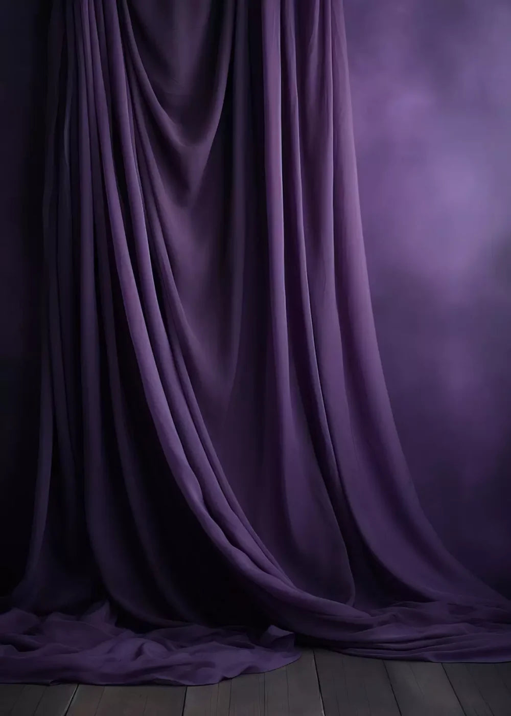 Draping Purple 5X7 Ultracloth ( 60 X 84 Inch ) Backdrop