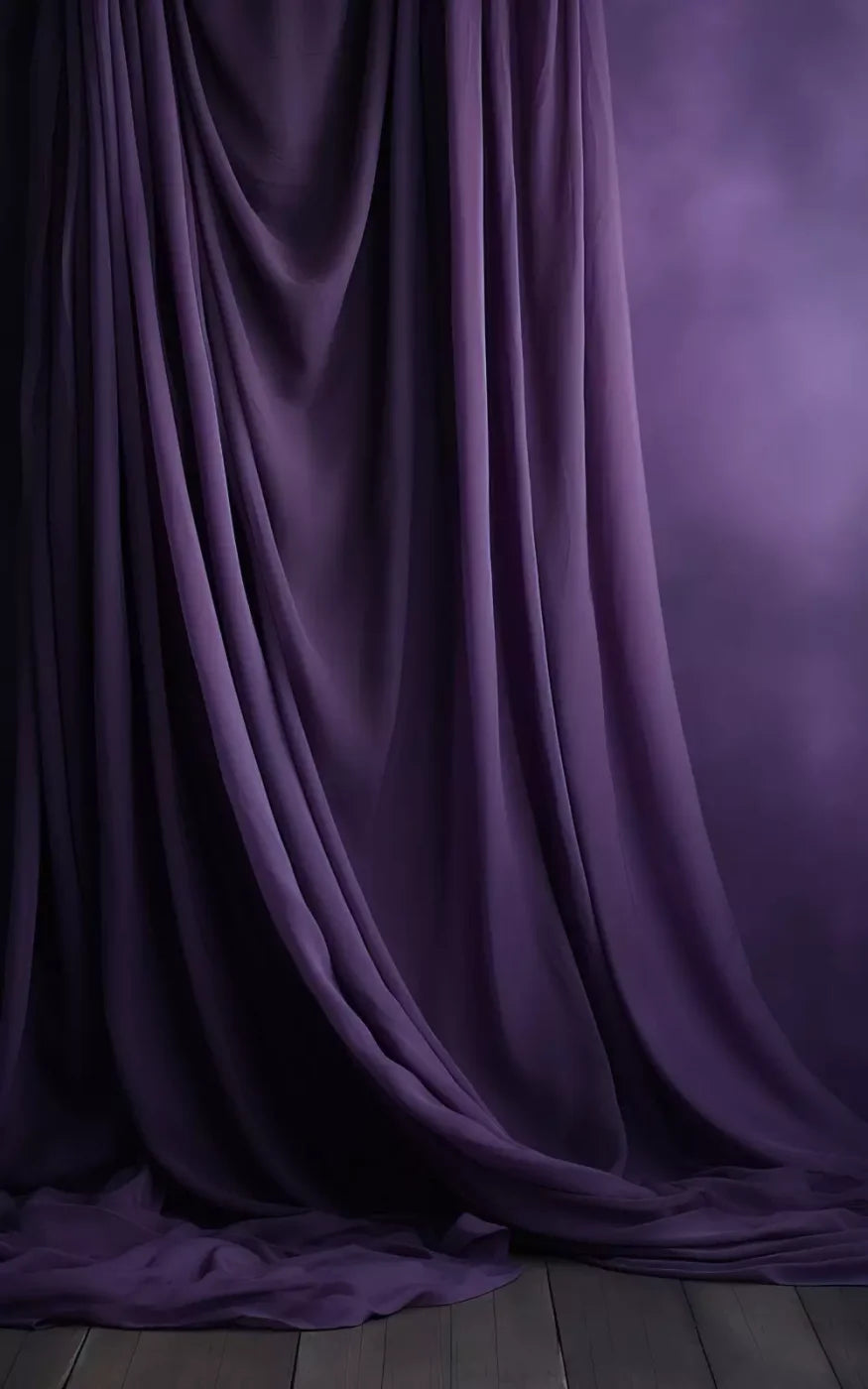 Draping Purple 5X8 Ultracloth ( 60 X 96 Inch ) Backdrop
