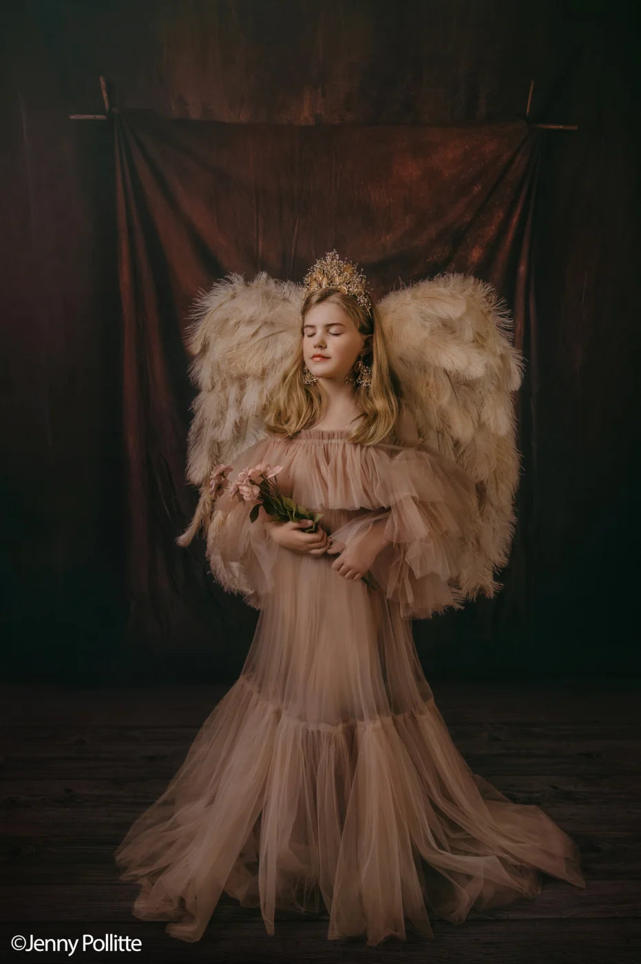 Drop In A Brown Backdrop