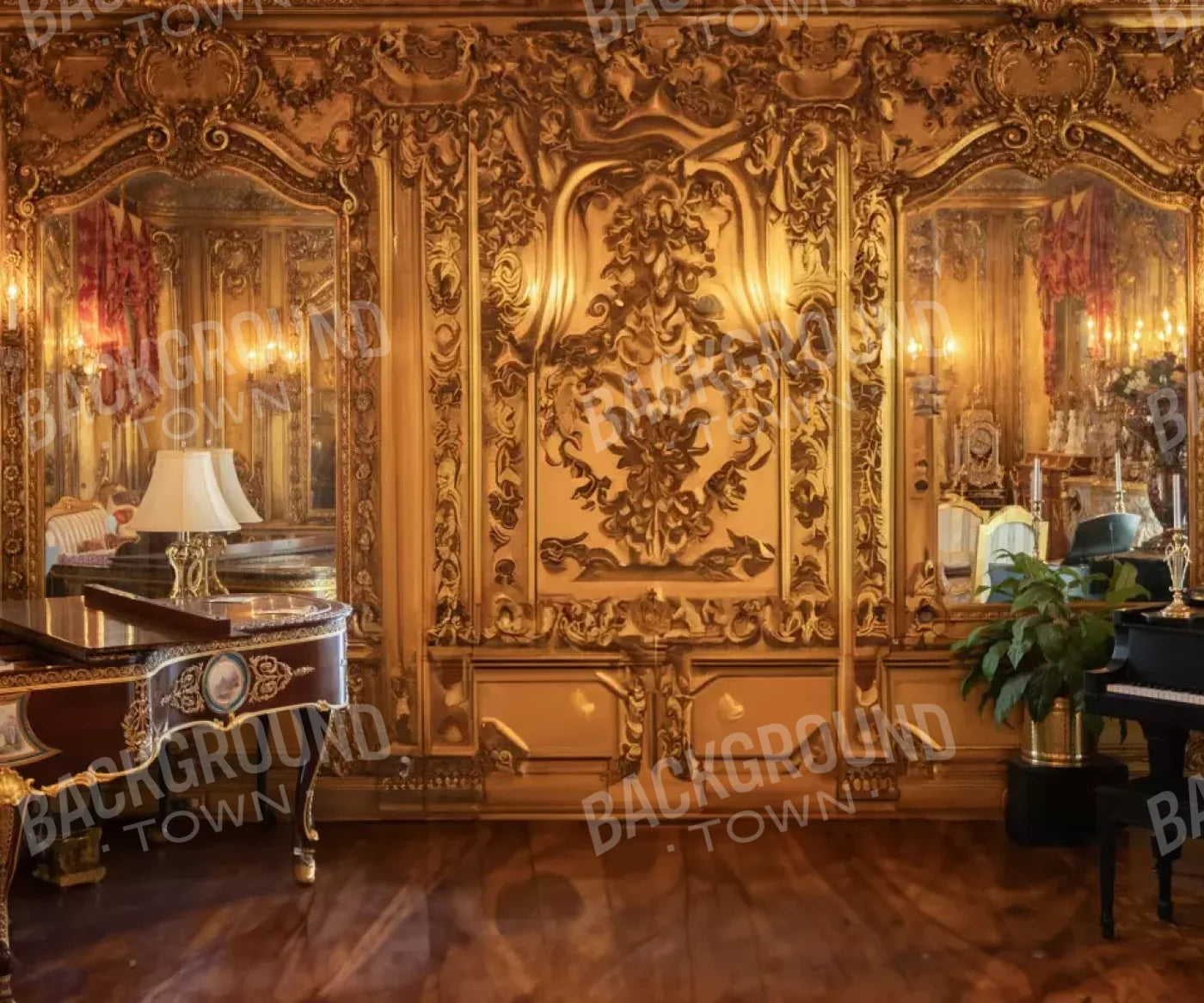 Dueling Piano Room 12’X10’ Ultracloth (144 X 120 Inch) Backdrop