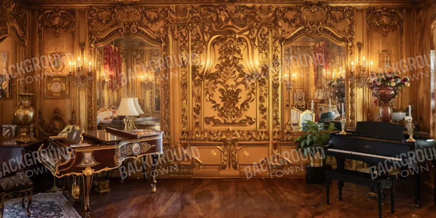 Dueling Piano Room 20’X10’ Ultracloth (240 X 120 Inch) Backdrop