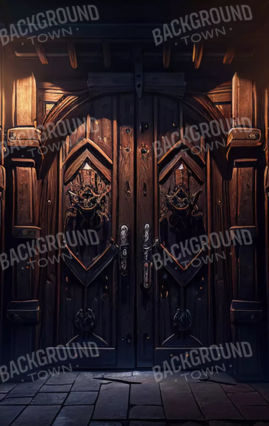 Dungeon Doors L 10X16 Ultracloth ( 120 X 192 Inch ) Backdrop