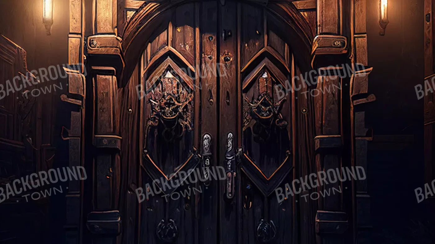 Dungeon Doors L 14X8 Ultracloth ( 168 X 96 Inch ) Backdrop