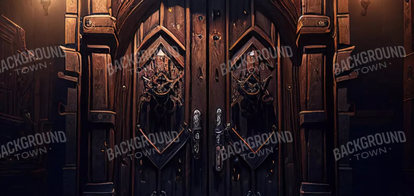 Dungeon Doors L 16X8 Ultracloth ( 192 X 96 Inch ) Backdrop