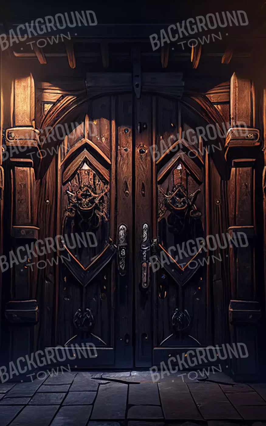 Dungeon Doors L 9X14 Ultracloth ( 108 X 168 Inch ) Backdrop