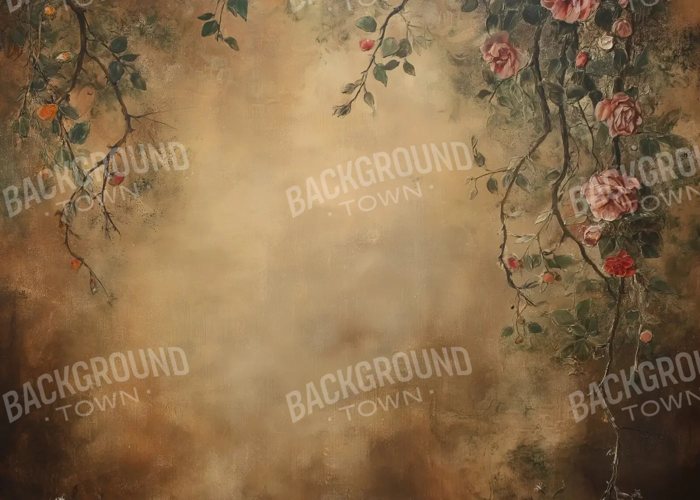 Dusted Flora 7’x5’ UltraCloth (84 x 60 inch) Backdrop