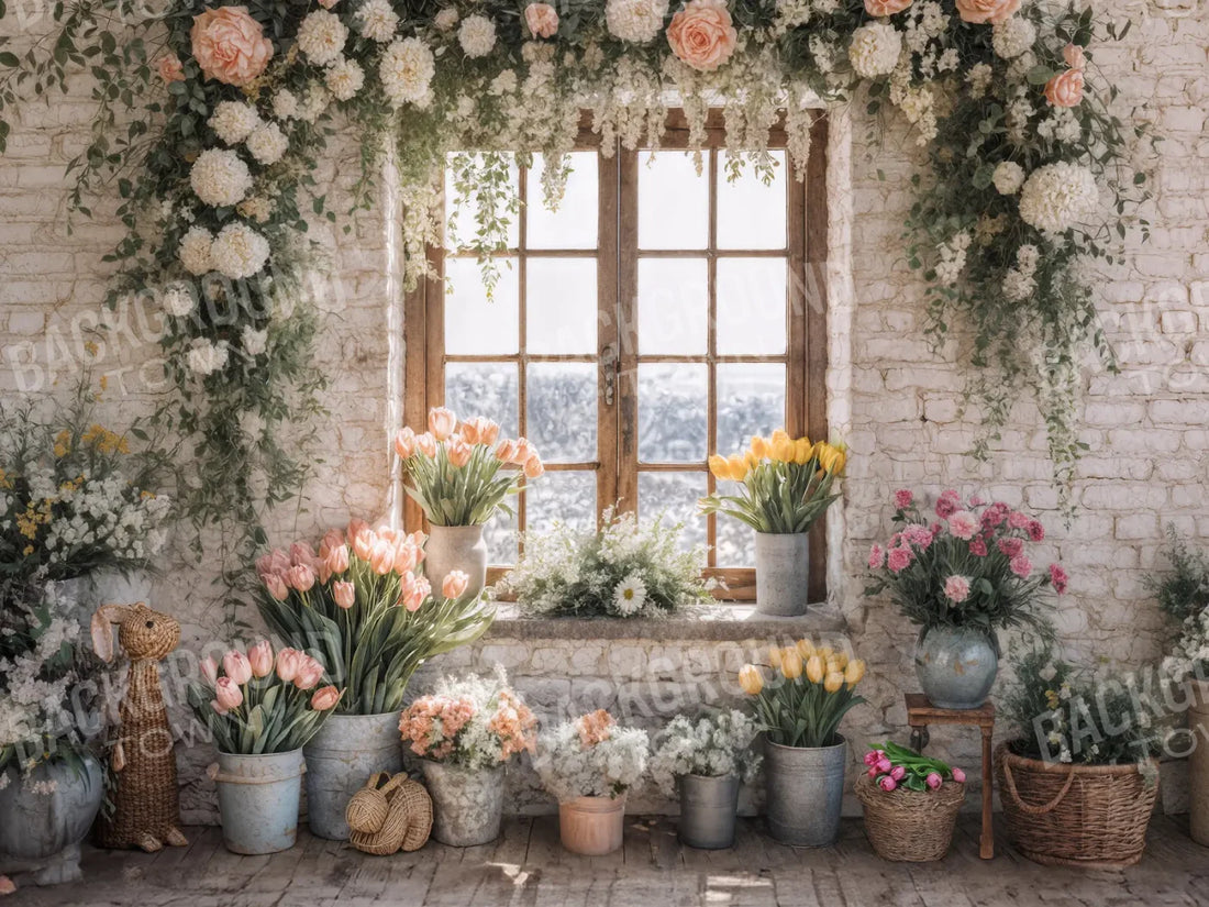 Easter By Carrie 2026 6’8x5’ Fleece (80 x 60 inch) Backdrop