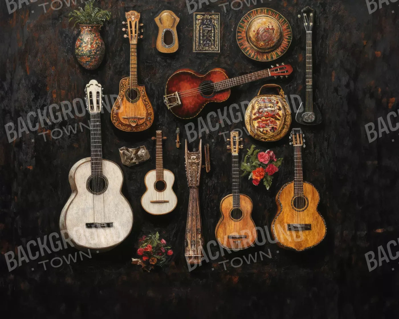 El Musico 10’X8’ Fleece (120 X 96 Inch) Backdrop
