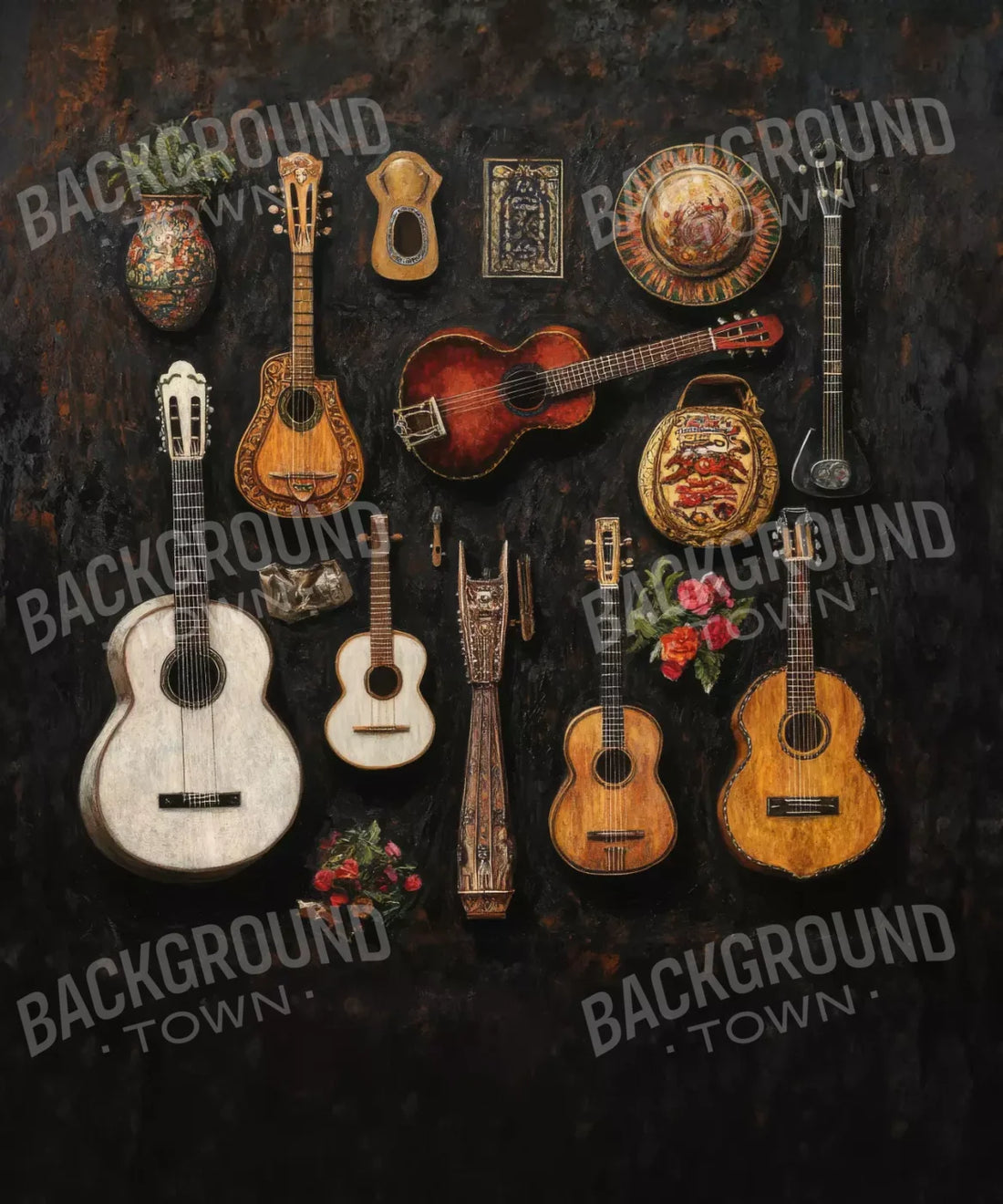 Brown White Black Backdrop for Photography