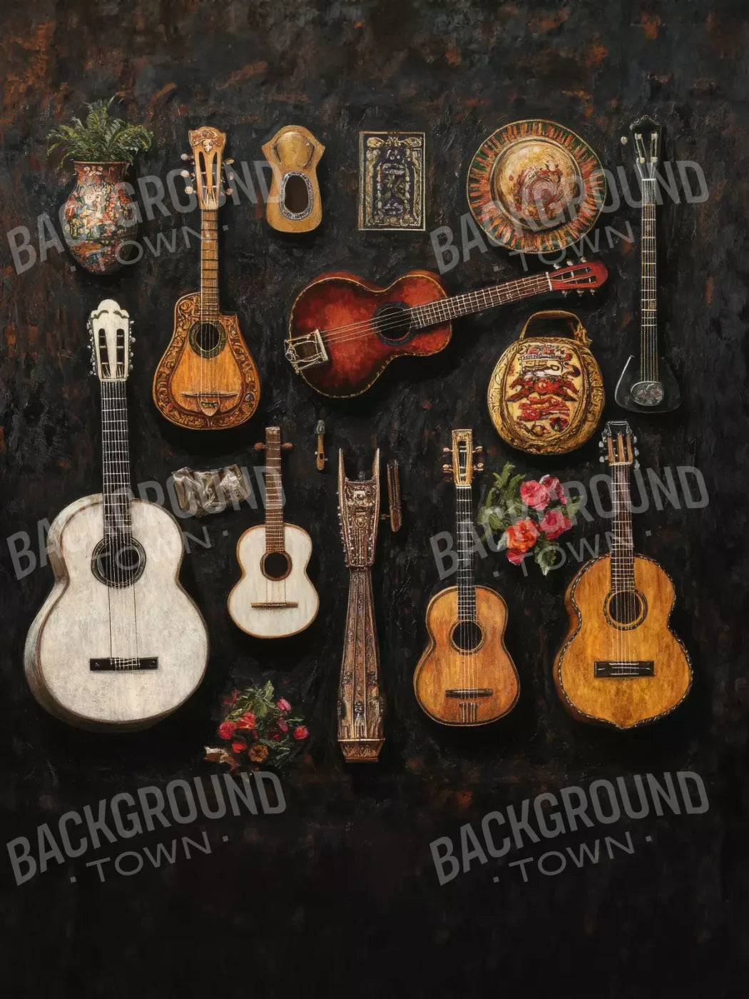 El Musico 6’X8’ Fleece (72 X 96 Inch) Backdrop
