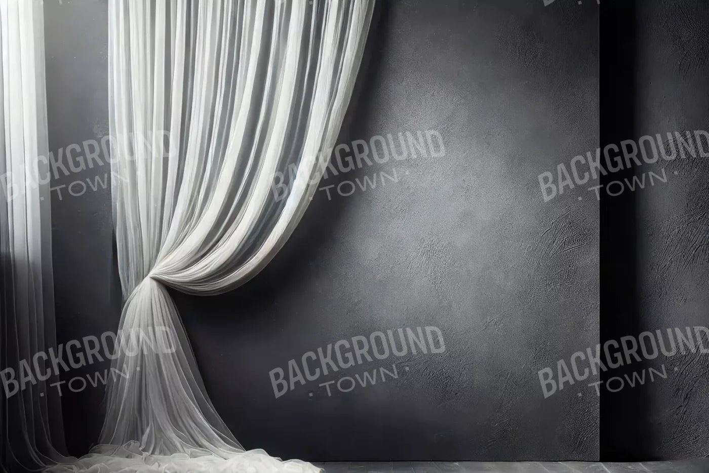 Elegant Pearly Gray Curtian I 12’X8’ Ultracloth (144 X 96 Inch) Backdrop