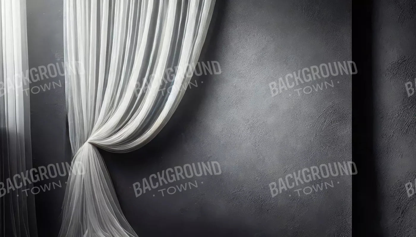 Elegant Pearly Gray Curtian I 14’X8’ Ultracloth (168 X 96 Inch) Backdrop