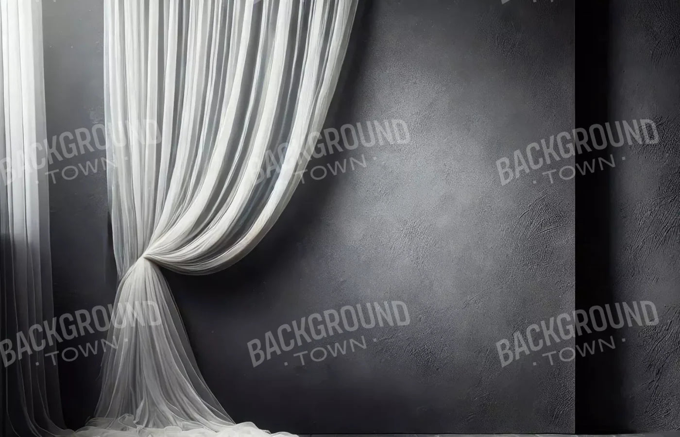 Elegant Pearly Gray Curtian I 14’X9’ Ultracloth (168 X 108 Inch) Backdrop