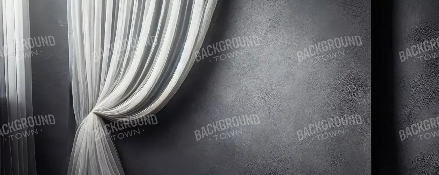 Elegant Pearly Gray Curtian I 20’X8’ Ultracloth (240 X 96 Inch) Backdrop