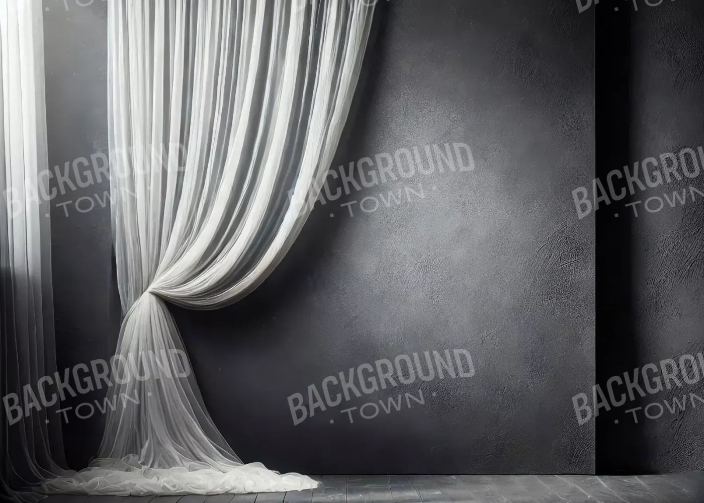 Elegant Pearly Gray Curtian I 7’X5’ Ultracloth (84 X 60 Inch) Backdrop