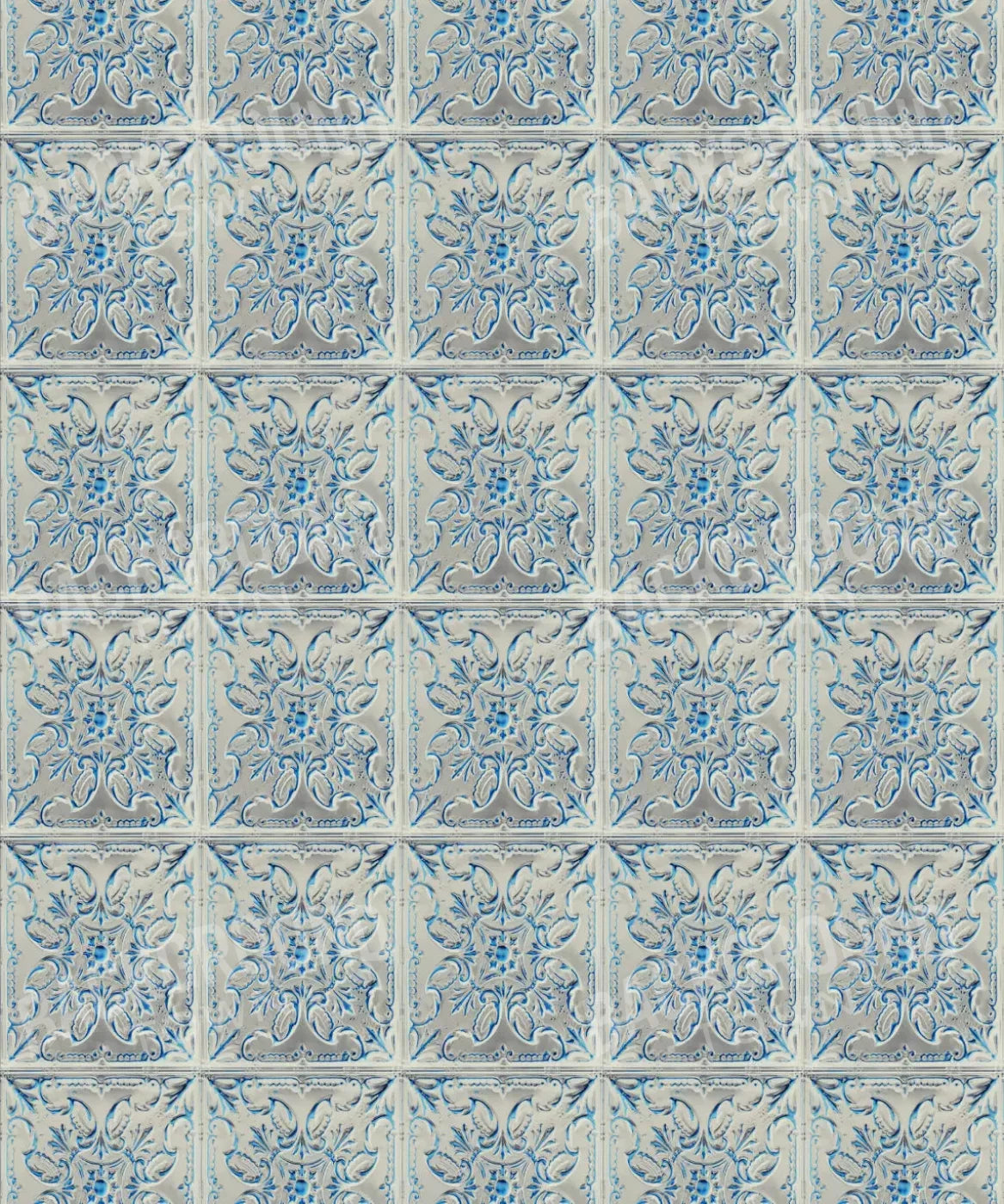 Blue Steel and Metal Backdrop for Photography