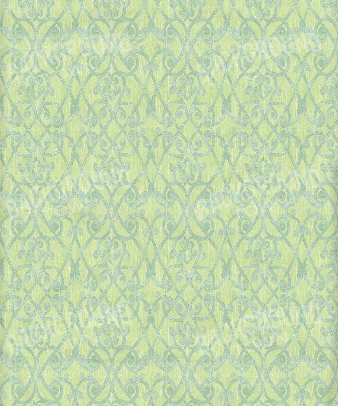 Green Damask Backdrop for Photography