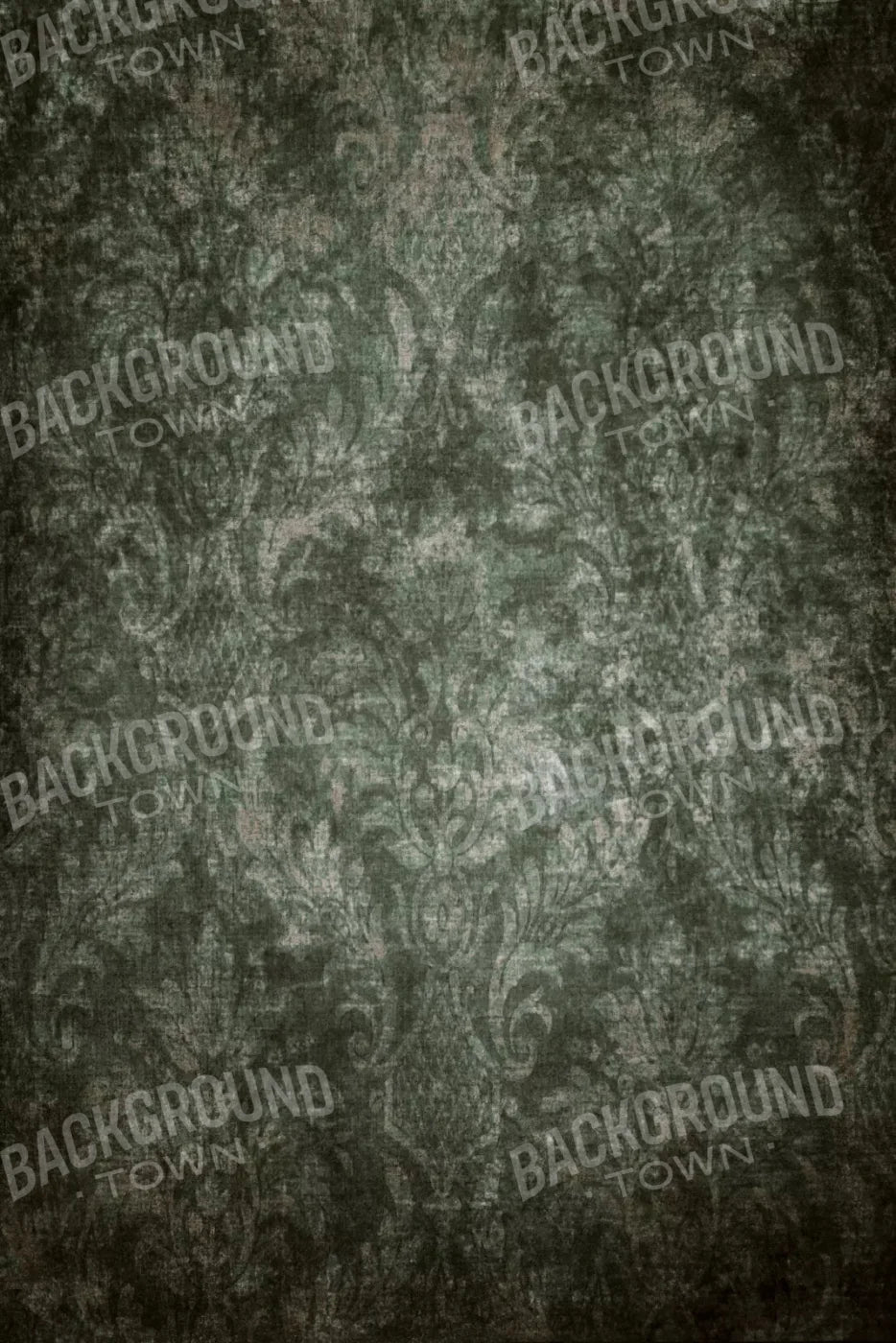 Emerald Damask 5X8 Ultracloth ( 60 X 96 Inch ) Backdrop