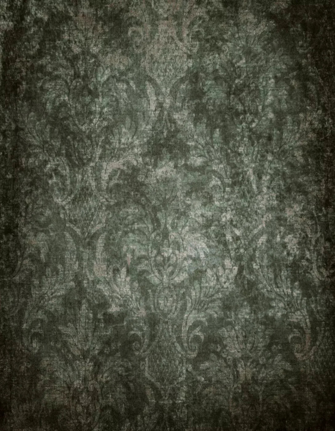 Emerald Damask 6X8 Fleece ( 72 X 96 Inch ) Backdrop