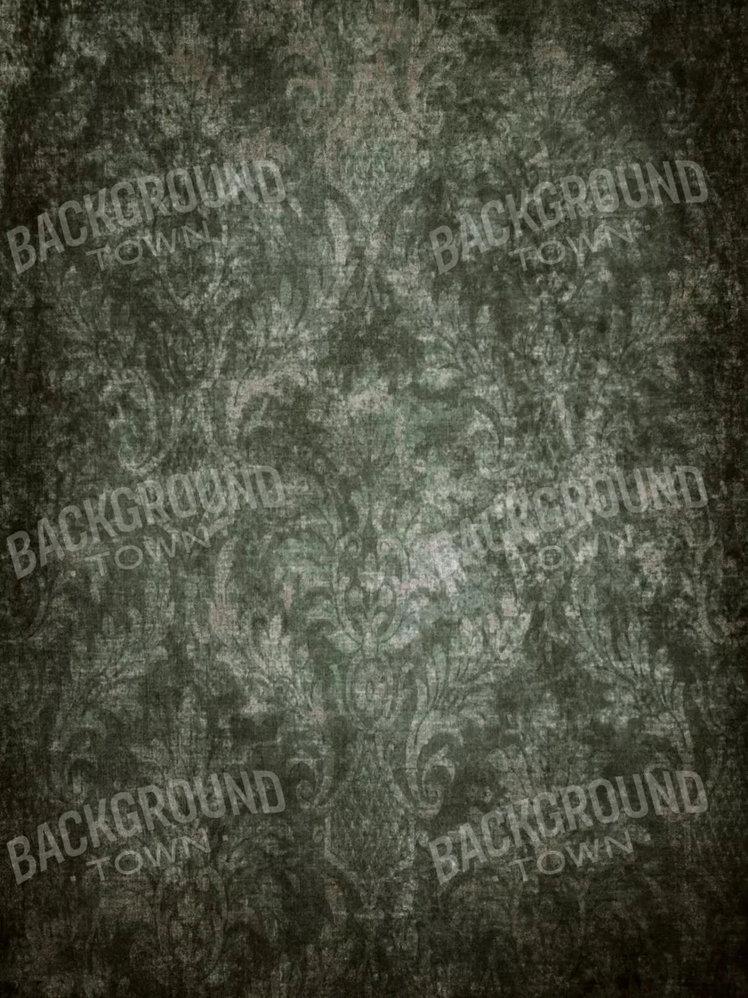 Emerald Damask 8X10 Fleece ( 96 X 120 Inch ) Backdrop