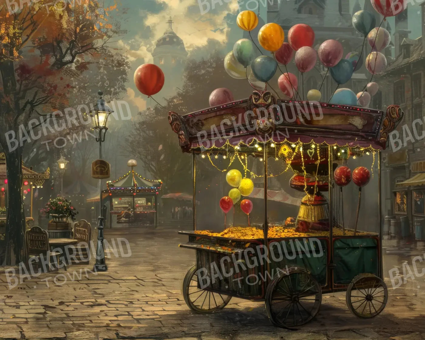 Empty Carnival 10’x8’ Fleece (120 x 96 inch) Backdrop