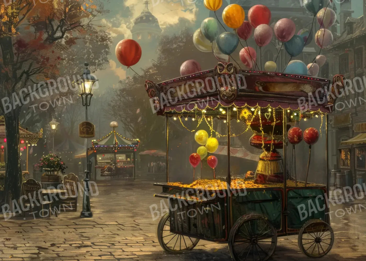 Empty Carnival 7’x5’ UltraCloth (84 x 60 inch) Backdrop