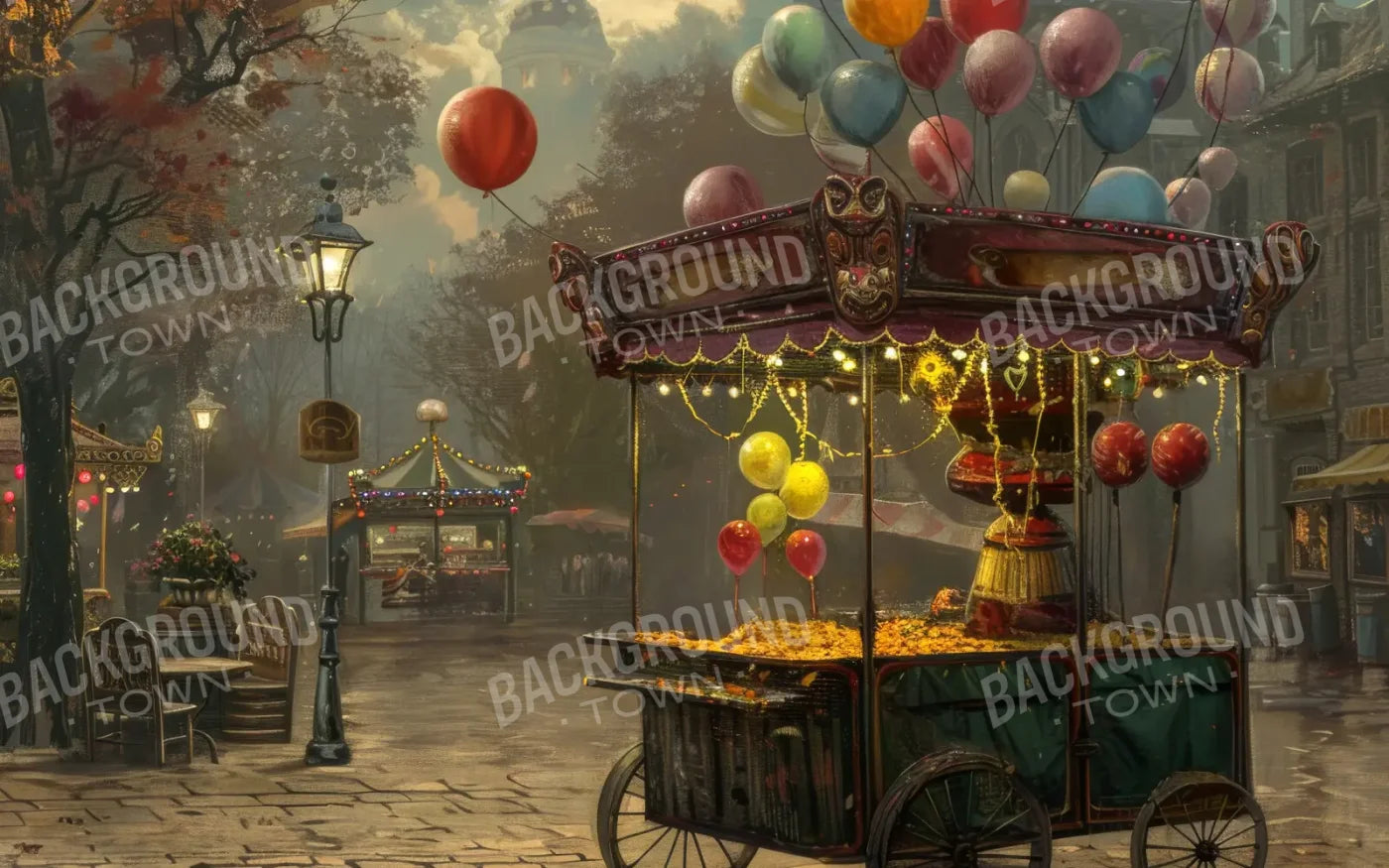 Empty Carnival 8’x5’ UltraCloth (96 x 60 inch) Backdrop
